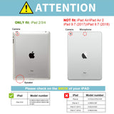 ProCase Coque pour iPad 2, iPad 3, iPad 4, A1395 A1396 A1397 A1416 A1430 A1403 A1458 A1459 A1460, Étui Case Housse de Protection Léger avec Support Fonction et Veille/Réveil Automatique–Gris