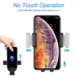 Support de téléphone Voiture Ventilation Gravité Support Telephone Voiture Grille Aeration pour IPhone XS/XR/X/8/7/6P, Samsung S10/S9/S8/S7 Note Huawei LG Sony